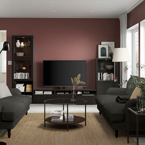 BESTÅ, TV storage combination with drawer runner, push-open. 2 of 10 open dialog