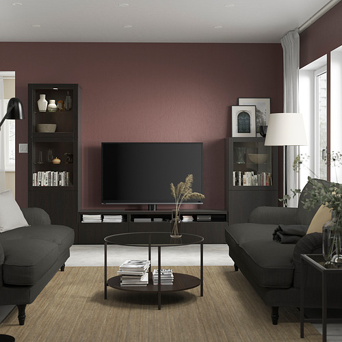 BESTÅ, TV storage combination with drawer runner, push-open. 3 of 10 open dialog