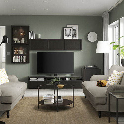 BESTÅ, TV storage combination with drawer rail, soft close. 3 of 11 open dialog