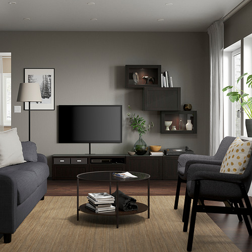 BESTÅ, TV storage combination with drawer rail, pusch-open. 4 of 11 open dialog