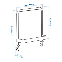 Measurement Illustration - RELATERA whiteboard/magnetic board