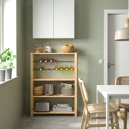 IVAR, shelving unit with bottle racks. 2 of 5 open dialog