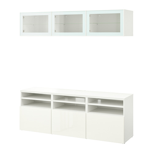 BESTÅ, TV storage combination with drawer rail,push-open. 1 of 11 open dialog