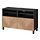 Select colour variation: HEDEVIKEN oak veneer/black-brown, 47 1/4 "x16 1/2 "x29 1/8 "