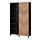 Select colour variation: Black-brown / Hedeviken oak veneer
