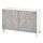 Select colour variation: White / KALLVIKEN light grey concrete effect