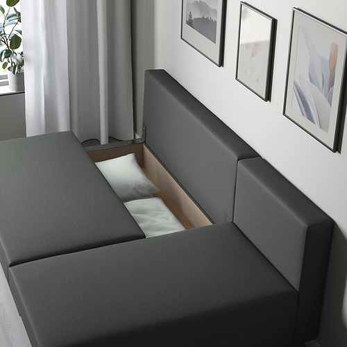 ÄLVDALEN, 3 seat sofa bed with chaise. 5 of 8 open dialog