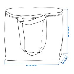 Measurement Illustration - FRAKTA medium carrier bag