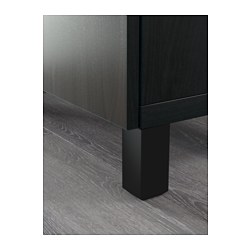 BESTÅ mueble TV con riel para cajón, cierre suave