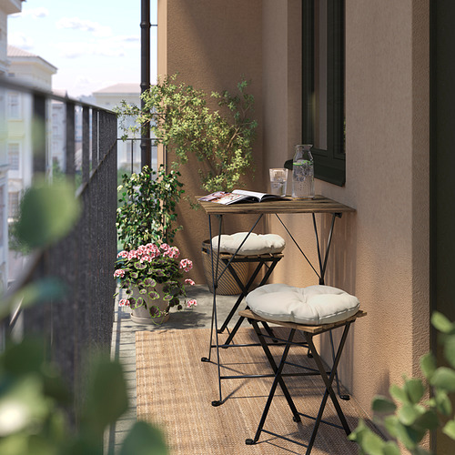 TÄRNÖ, outdoor table and 2 folding stools. 2 of 2 open dialog