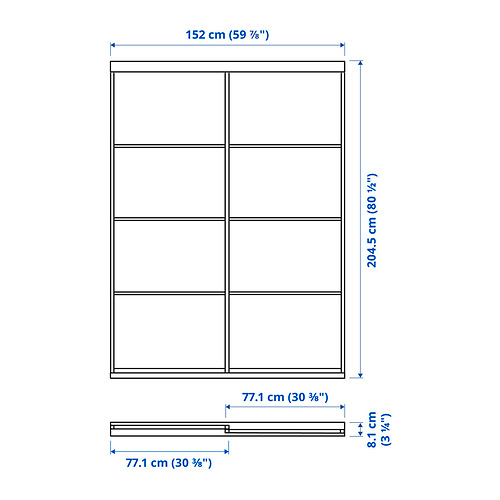 SKYTTA / MEHAMN, sliding door. 3 of 3 open dialog
