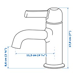 Ilustración de medidas - VOXNAN grifo lavabo