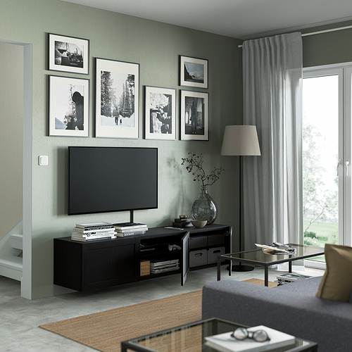 BESTÅ, TV unit with doors. 2 of 8 open dialog
