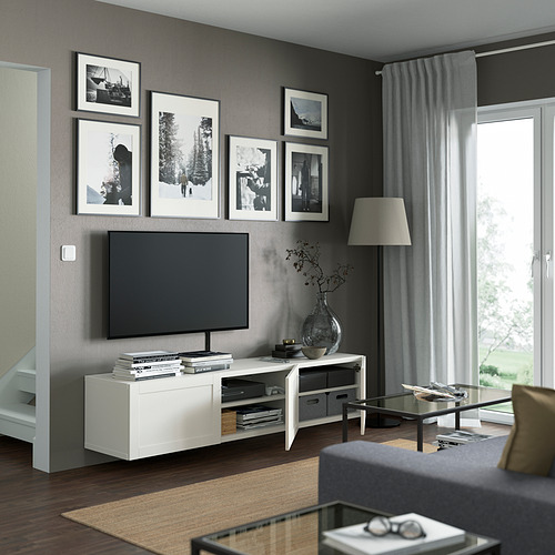 BESTÅ, TV unit with doors. 2 of 8 open dialog