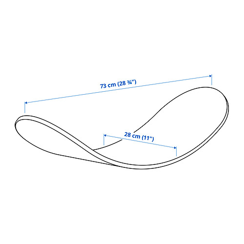 Measurement Illustration - GREJSIMOJS balance board for children