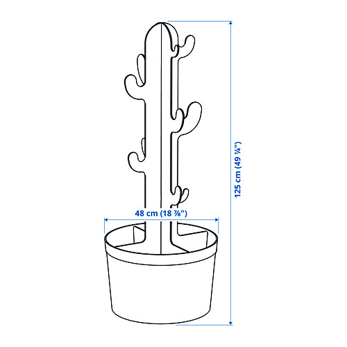 Ilustración con medidas del producto: GREJSIMOJS.