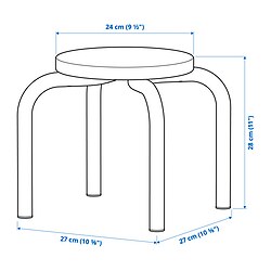 Measurement Illustration - GREJSIMOJS children's stool