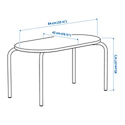 Measurement Illustration - GREJSIMOJS children's table