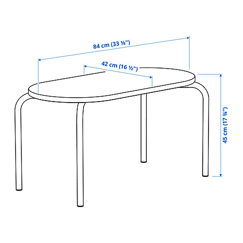 Measurement Illustration - GREJSIMOJS children's table