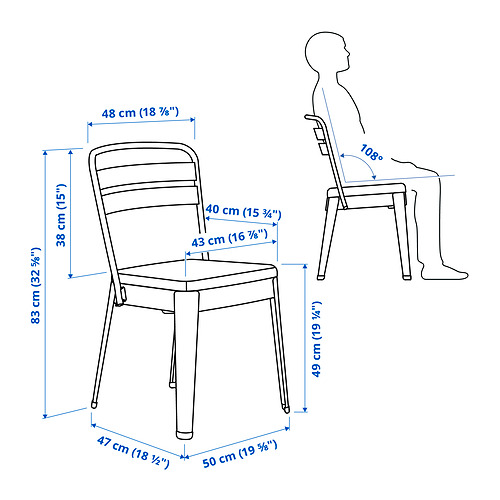 SKOGSTA / RAMSNÄS, table and 4 chairs. 7 of 8 open dialog