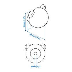 Measurement Illustration - GREJSIMOJS knob