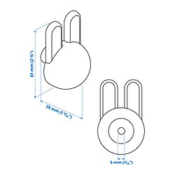 Measurement Illustration - GREJSIMOJS knob