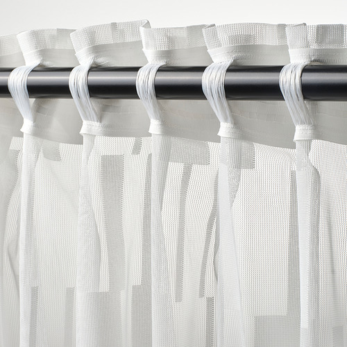 Cortinas transparentes BERGNEJILKA , estampadas, que difunden la luz del día para mayor privacidad.