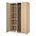 Select colour variation: FORSAND white stained oak effect / ÅHEIM mirror glass
