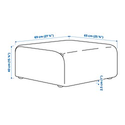 Measurement Illustration - STOCKHOLM 2025 pouffe
