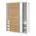Select colour variation: MEHAMN dark brown oak effect / AULI  mirror glass