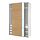 Select colour variation: MEHAMN dark brown oak effect / AULI  mirror glass