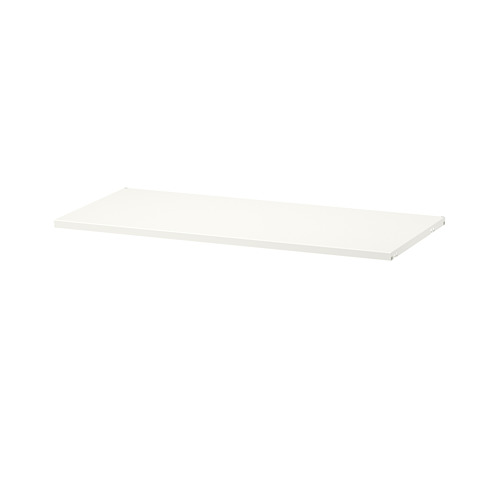 Estantería de pared rectangular blanca BOAXEL, fabricada en acero epoxi.