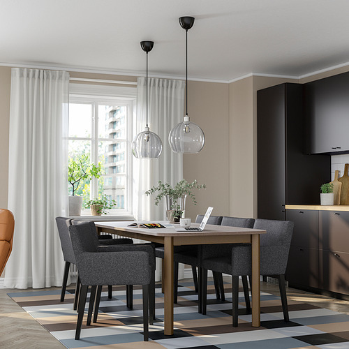 STRANDTORP / MÅRENÄS, mesa de comedor extensible con 6 sillones. 2 de 9 abrir diálogo