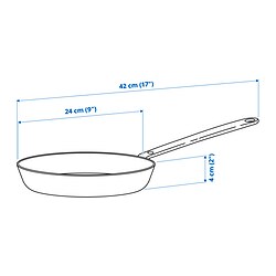 Ilustración de medidas - HEMKOMST sartén