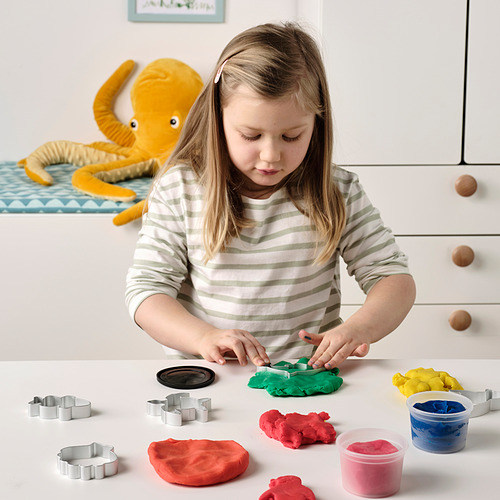 BLÅVINGAD, modelling dough cutters, set of 5. 2 of 6 open dialog