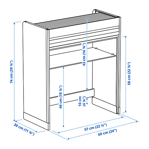 TITTEBO, roll-front cabinet. 7 of 7 open dialog