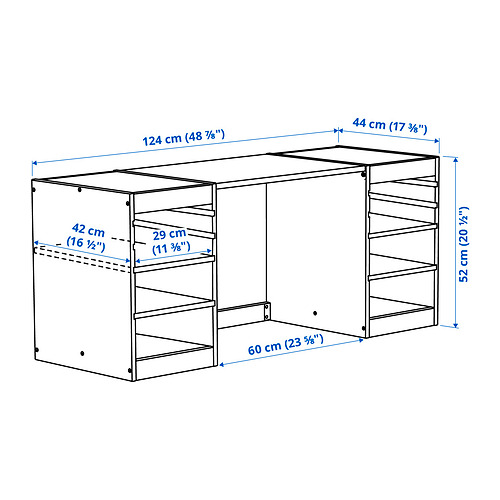 TROFAST, desk with shelves. 4 of 4 open dialog