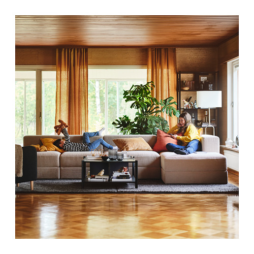 JÄTTEBO, 4.5-seat modular sofa with chaiselongue right. 3 of 11 open dialog