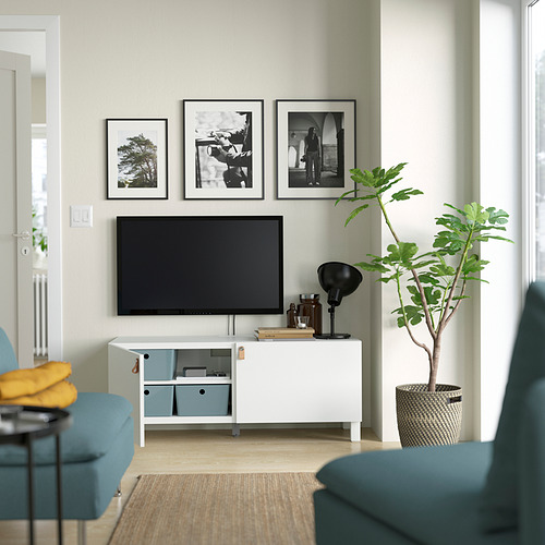 BESTÅ, TV bench with doors. 2 of 6 open dialog