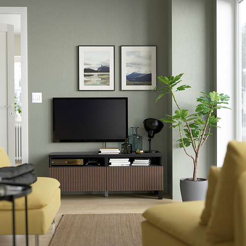 BESTÅ, TV bench with drawers. 2 of 10 open dialog