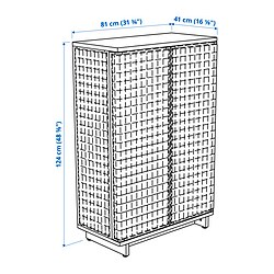 Ilustración de medidas - FRYKSÅS armario