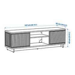 Ilustración de medidas - FRYKSÅS mueble TV