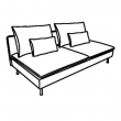 SÖDERHAMN estructura sofa de 3 plazas 