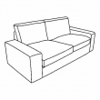 KIVIK 2-seat sofa frame 