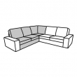 KIVIK frame for corner section 