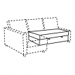 FRIHETEN Módulo chaiselongue con almacenaje 