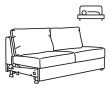 VIMLE sofá cama de 2 plazas 