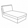 KIVIK estructura módulo chaise longue 