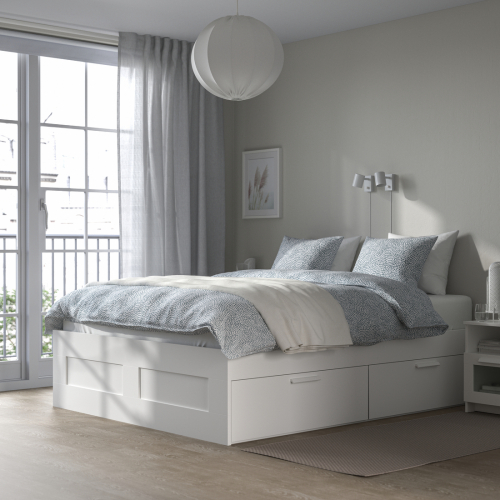 BRIMNES, bed with storage. 4 of 9 open dialog