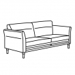 EKHOLMA loveseat frame 